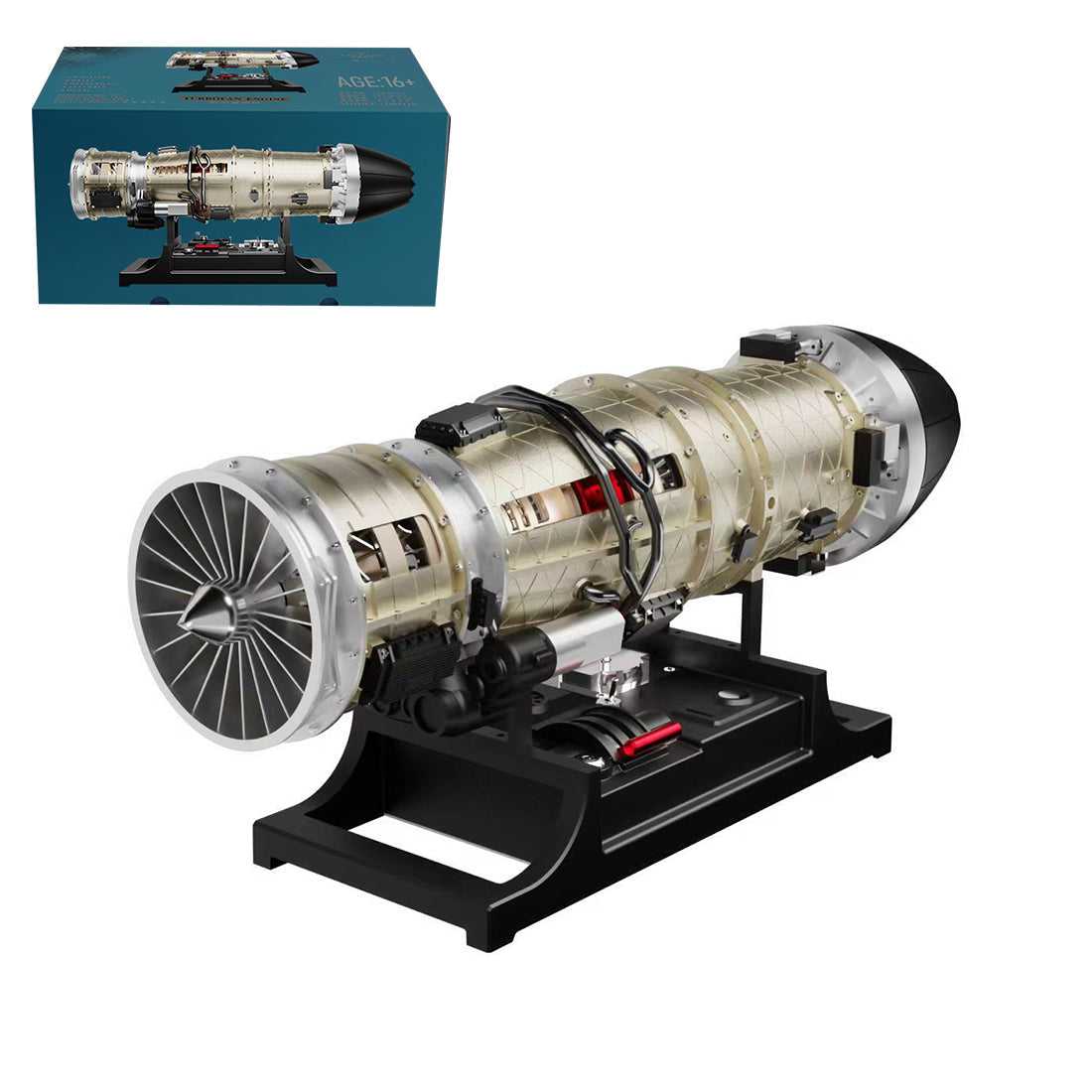 F135 Military Turbofan Engine Model with Lights & Effects