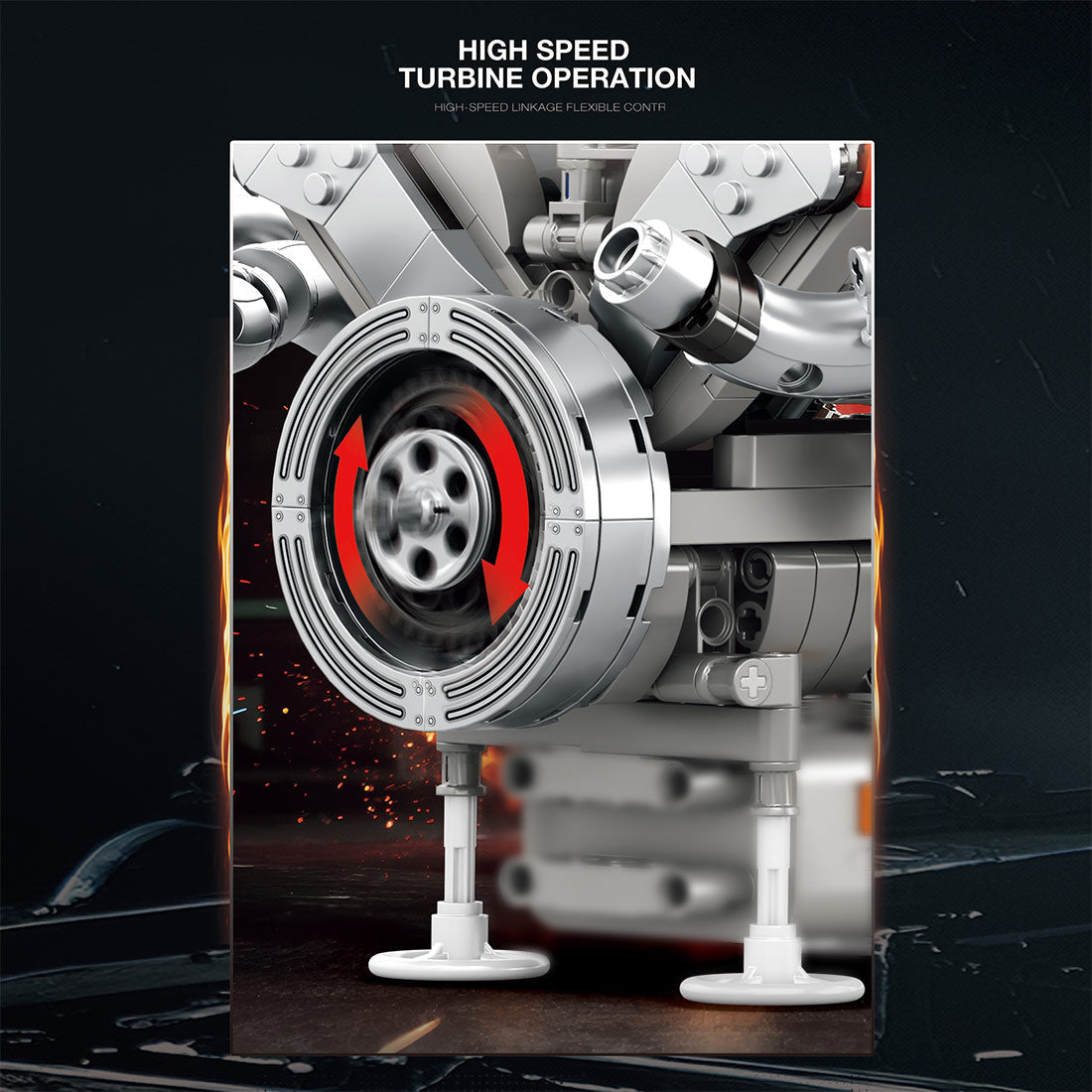 MOC F1 V8 Engine Blocks