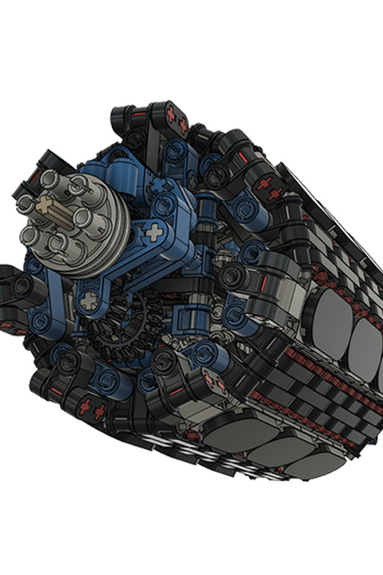 MOC Wright R-2160 Tornado 42-Cylinder Radial Engine Blocks