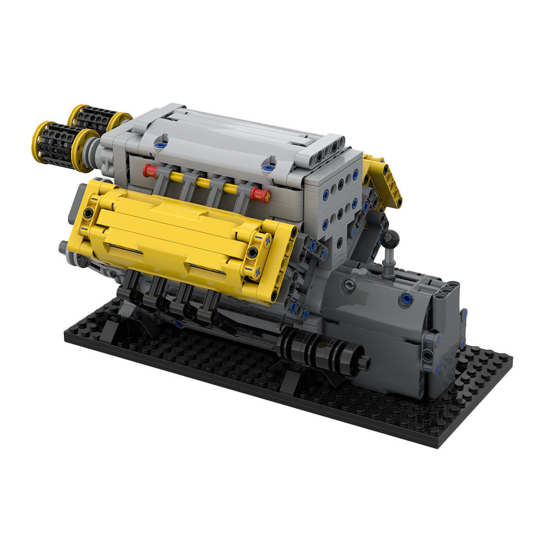 MOC Crossplane V8 Engine Building Blocks