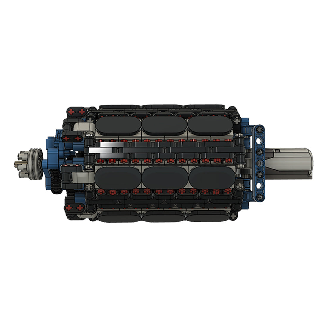 MOC Wright R-2160 Tornado 42-Cylinder Radial Engine Blocks